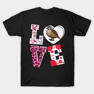 Love Quail Bird Girls Boys Gifts Funny Valentine Premium T-Shirt